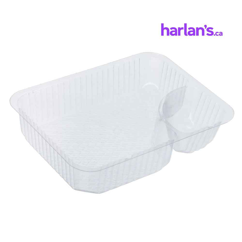 2 Compartment 2oz Small Nacho Tray Container - 500/case -Item#84N2