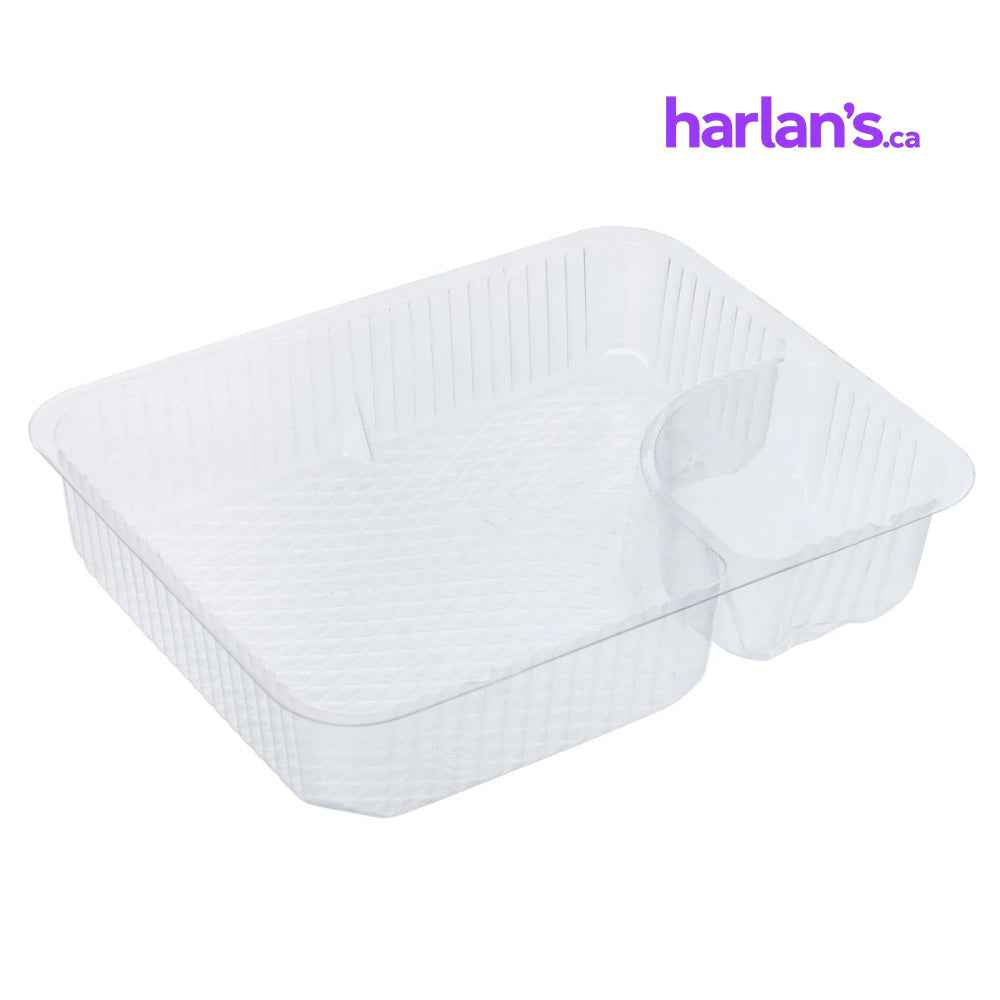 2 Compartment 4oz Large Nacho Tray Container - 500/case -Item#84N4
