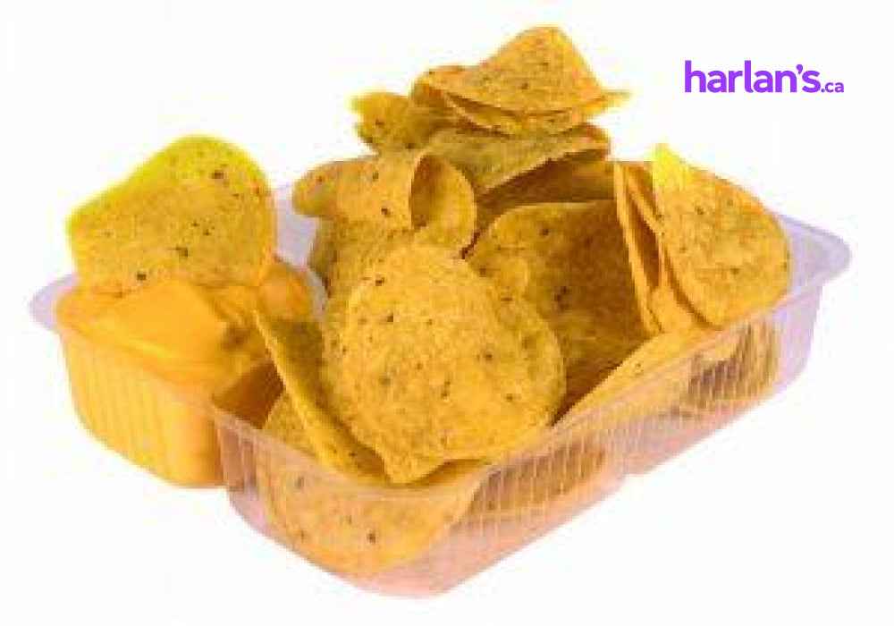 2 Compartment 4oz Large Nacho Tray Container - 500/case -Item#84N4