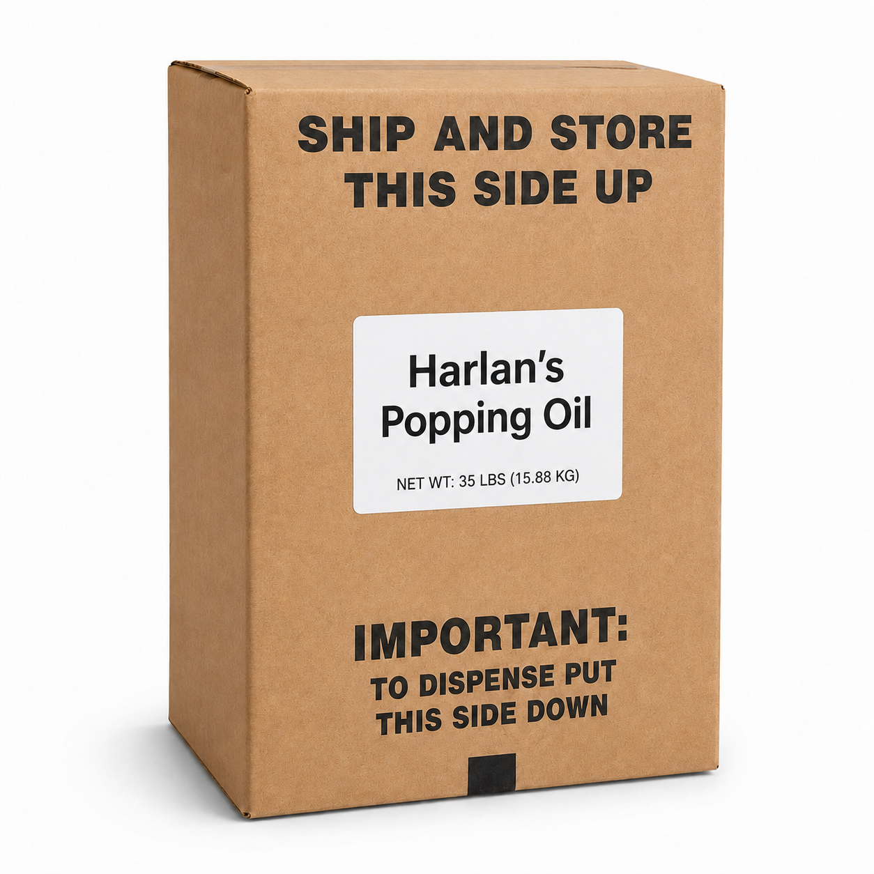 Harlans Popping Oil Bib - Bag in Box Item#51931
