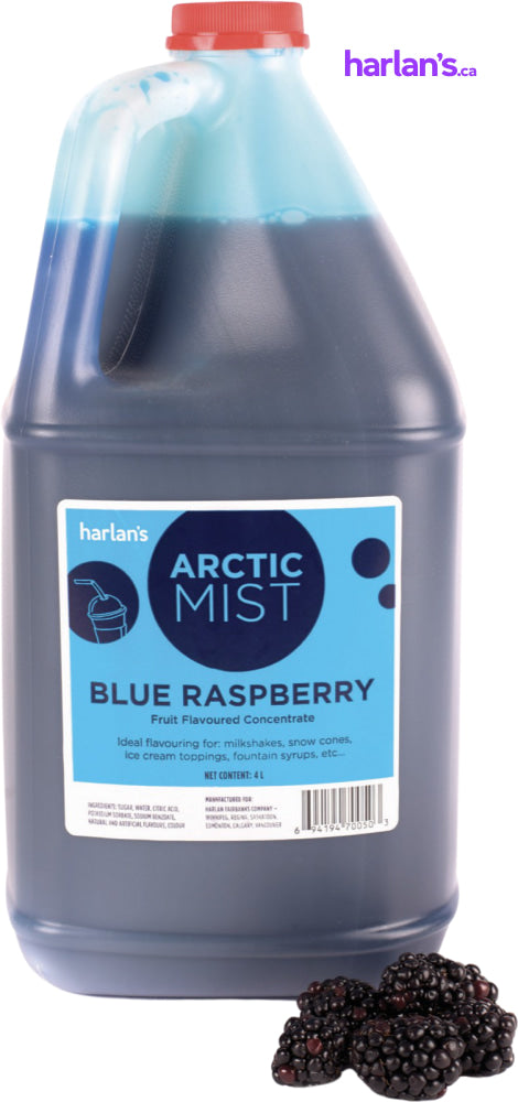 Arctic Mist Syrup Concentrate - Blue Raspberry (1x4L) Item#41552 - Harlan Fairbanks Canada
