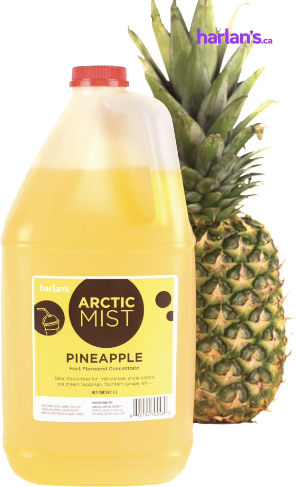 Arctic Mist Syrup Concentrate - Pineapple (1x4L) Item#41557 - Harlan Fairbanks Canada