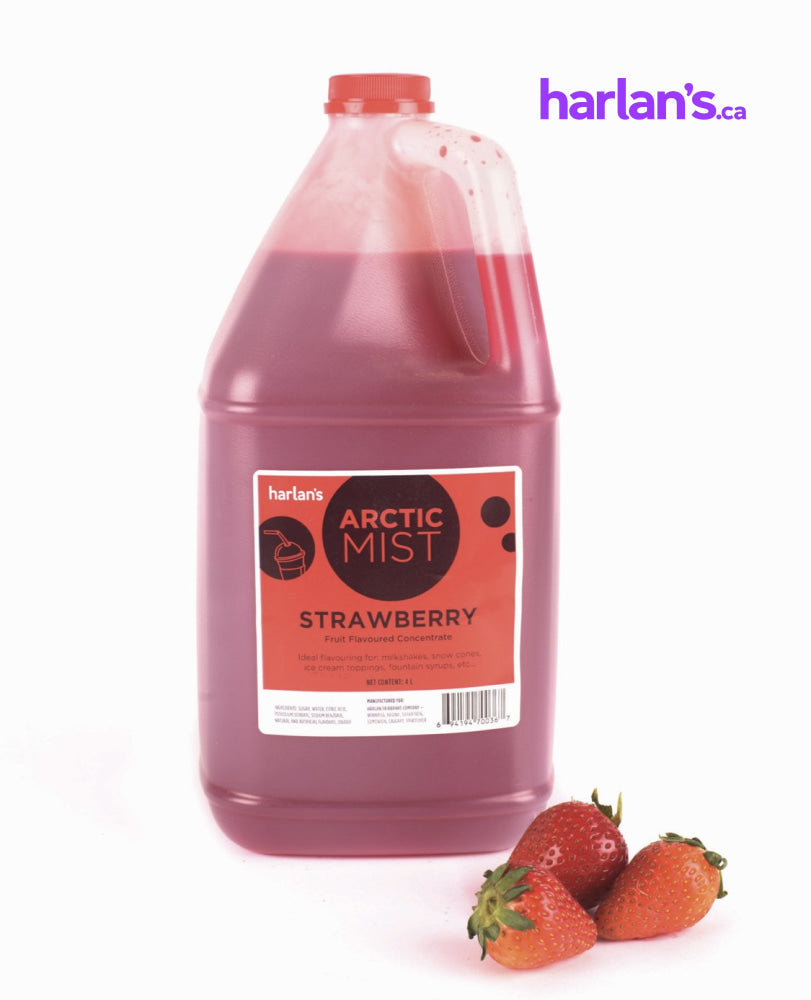 Arctic Mist Syrup Concentrate - Strawberry (1x4L) Item#41551 - Harlan Fairbanks Canada