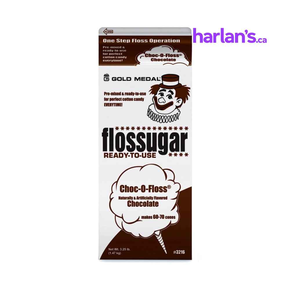Choc-O-Floss (Chocolate) Cotton Candy Flossugar Carton -Item#55216