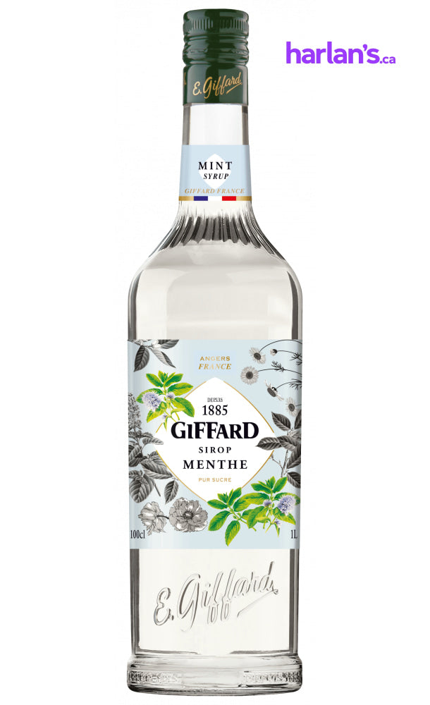 Clear Mint Syrup (1L | Mix & Match Flavours - groups of 6) - Harlan Fairbanks Canada
