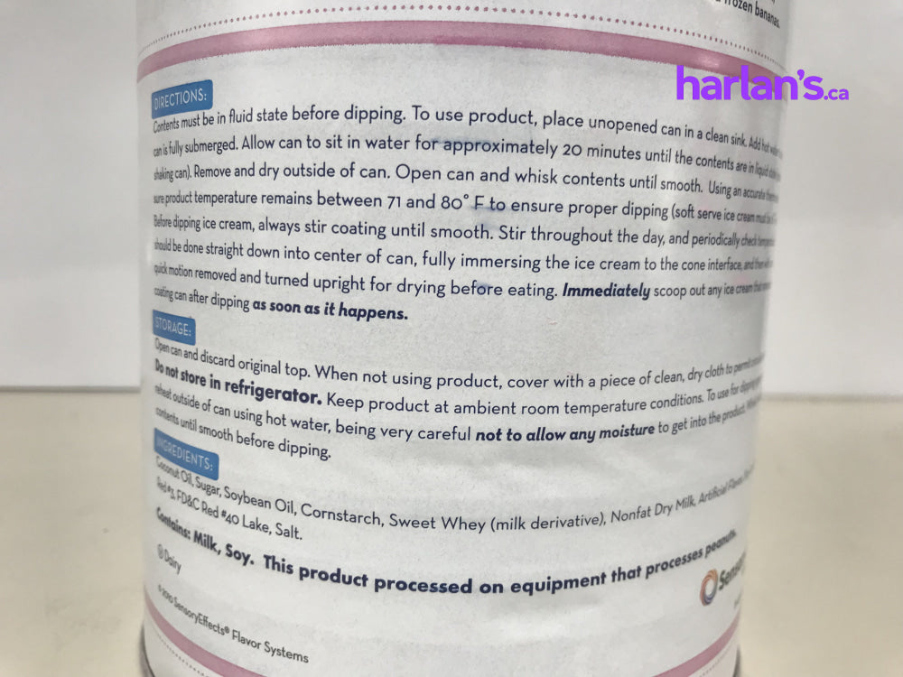 COTTON CANDY CONE DIP - No Heat Required - 2 x 100oz CANS -Item#41648 - Harlan Fairbanks Canada