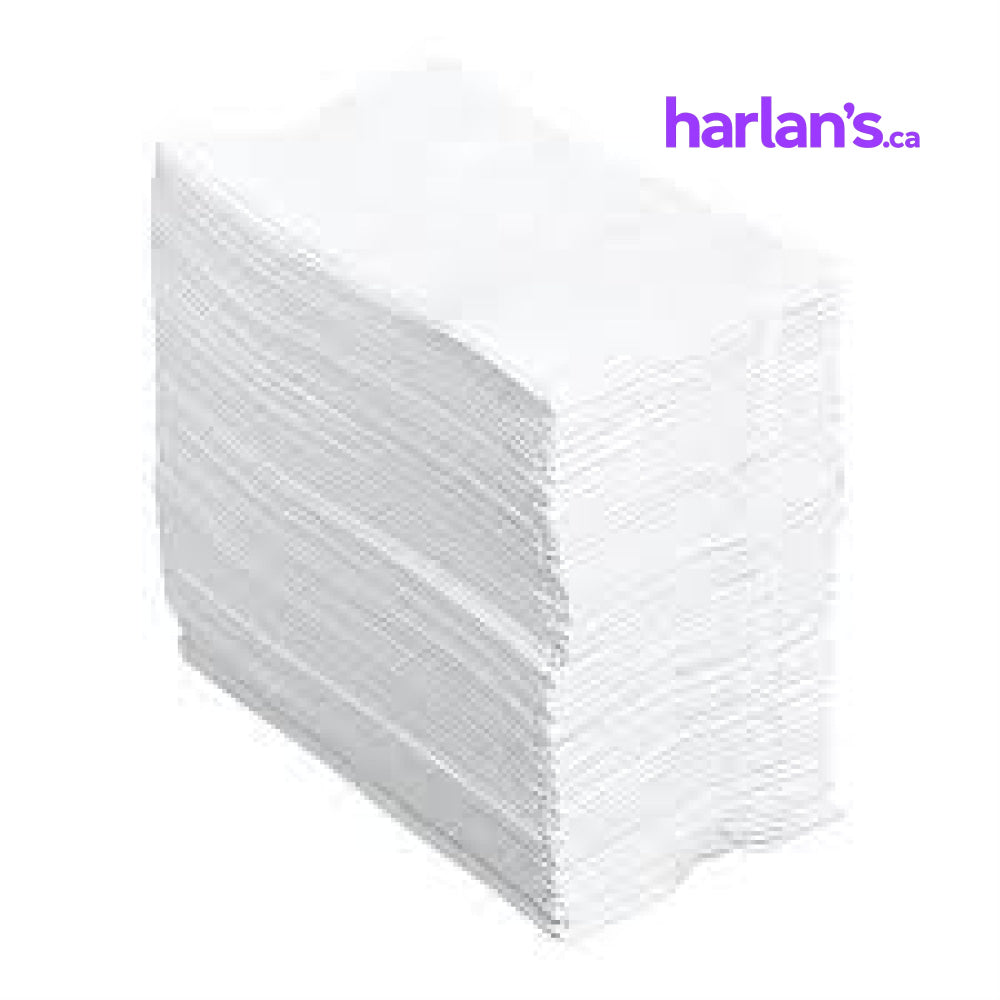 DISPENSER NAPKINS 9000/case SPRING GROVE WHITE PEACOCK 10136 - Item#87NPW - Harlan Fairbanks Canada