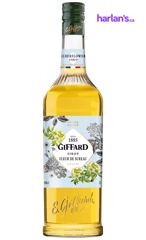 Elderflower Syrup (1L | Mix & Match Flavours - groups of 6) - Harlan Fairbanks Canada