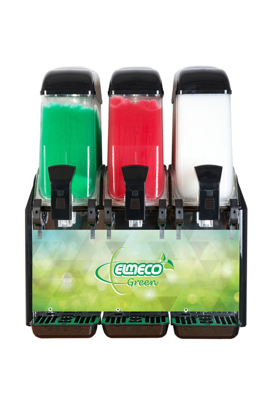 Elmeco Green - Triple Bowl Slush Machine