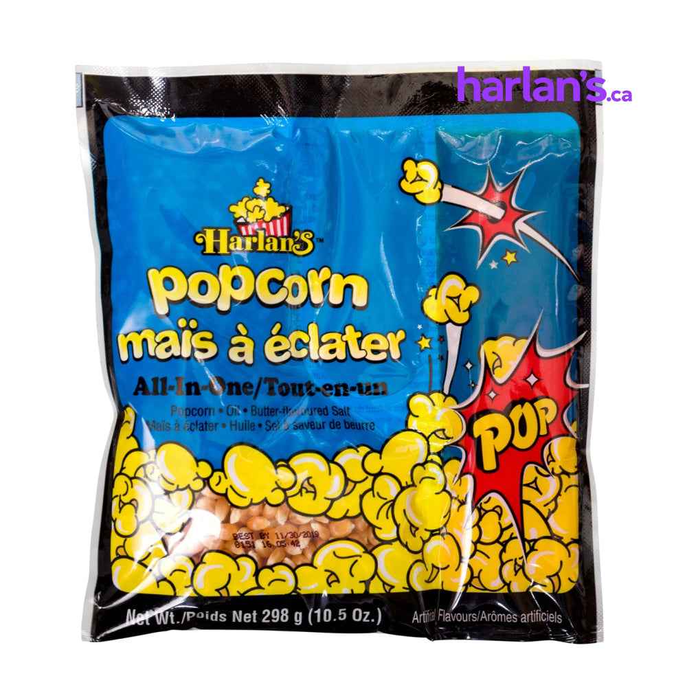 Harlan's All in One Popcorn Kit for 8oz Popper - 24/case -Item#511248