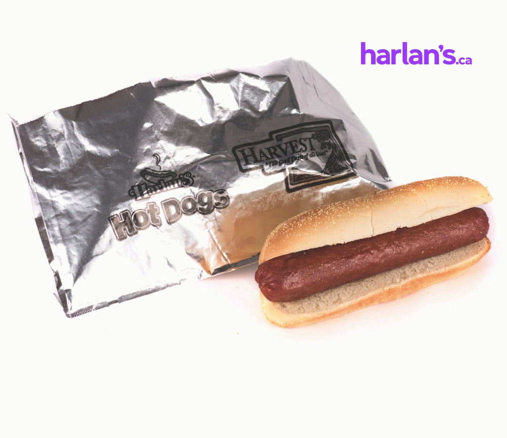 Harlan's Foil Hot Dog Bag - 1000/case -Item#33FBL - Harlan Fairbanks Canada