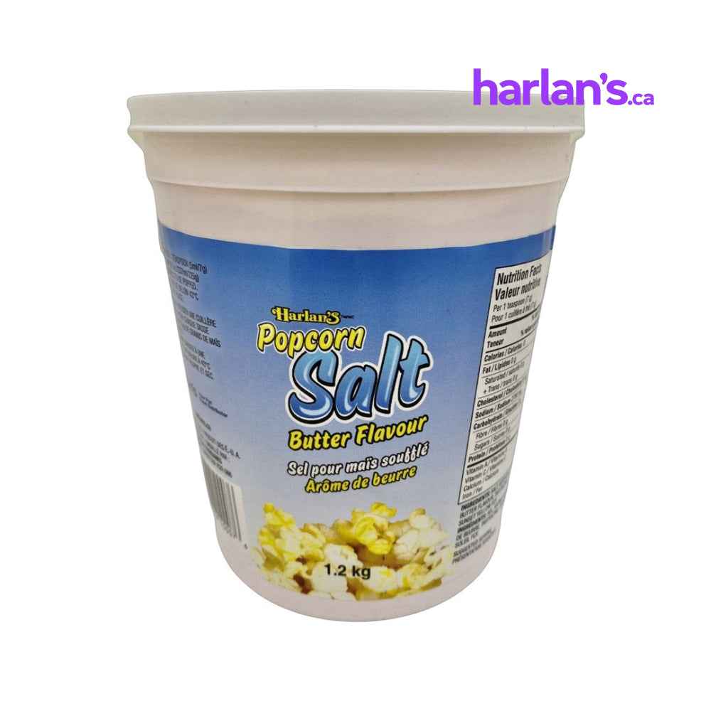 Harlan's Popcorn Butter Salt - Flava Salt 1.2KG Tub -Item#51301