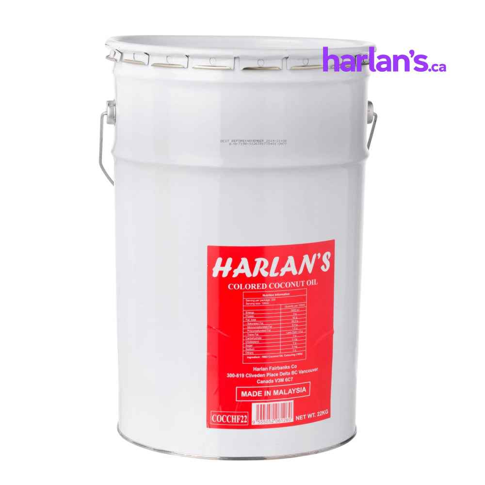 Harlan's Yellow Coconut Popcorn Popping Oil - 22KG Pail -Item#51201