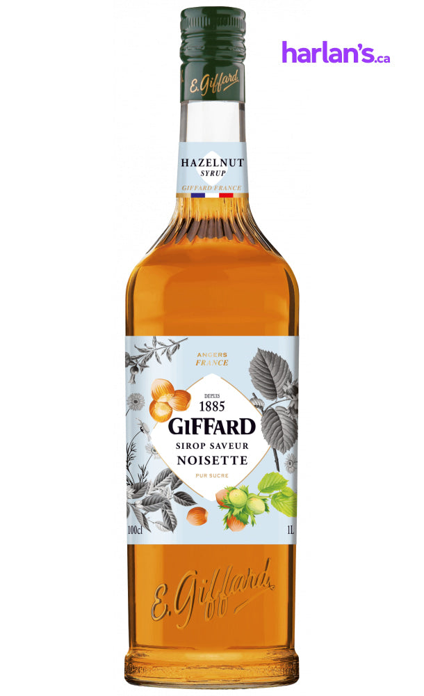 Hazelnut Syrup (1L | Mix & Match Flavours - groups of 6) - Harlan Fairbanks Canada