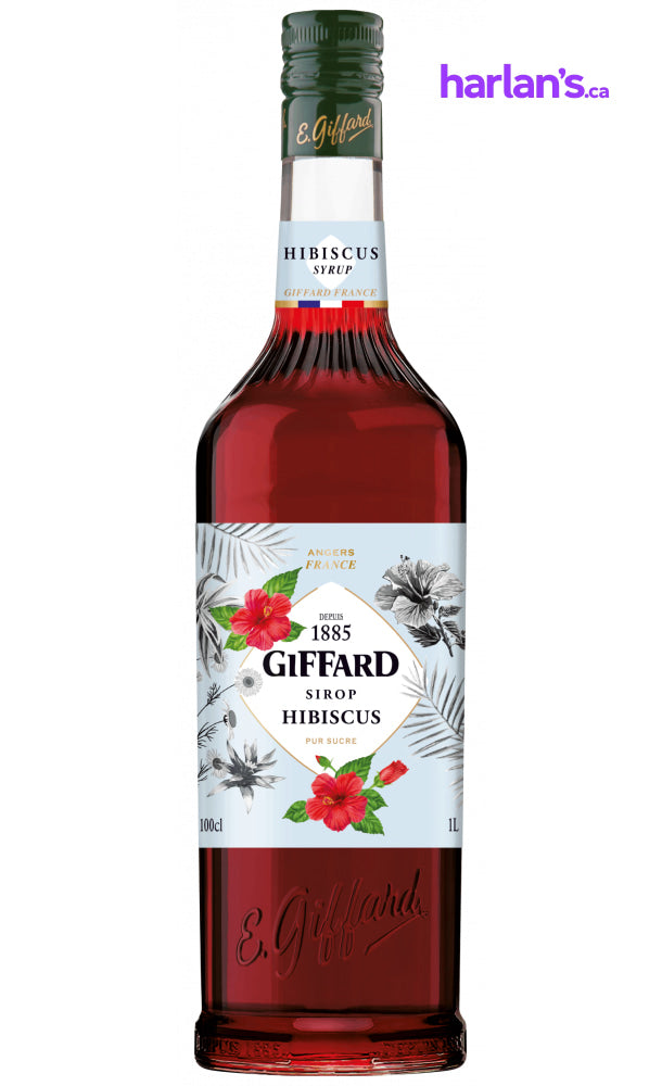 Hibiscus Syrup (1L | Mix & Match Flavours - groups of 6) - Harlan Fairbanks Canada