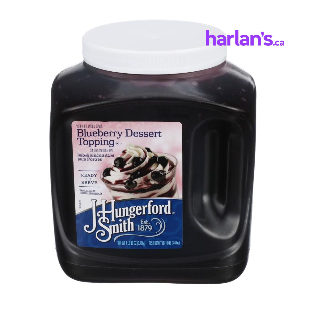 J HUNGERFORD SMITH BLUEBERRY TOPPING - WIDE-MOUTH JUGS - 3 x 100oz -Item#41780 - Harlan Fairbanks Canada