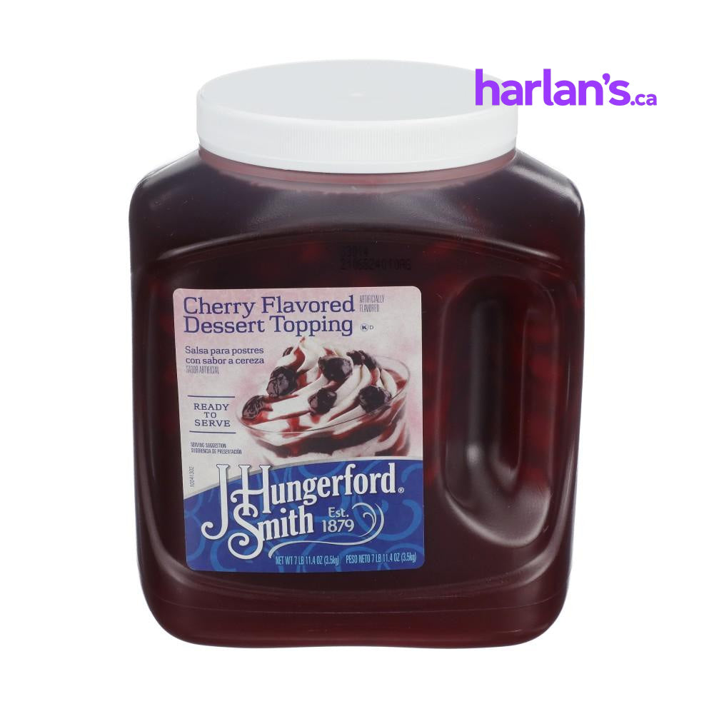 J HUNGERFORD SMITH CHERRY TOPPING - WIDE-MOUTH JUGS - 3 x 100oz -Item#41782 - Harlan Fairbanks Canada