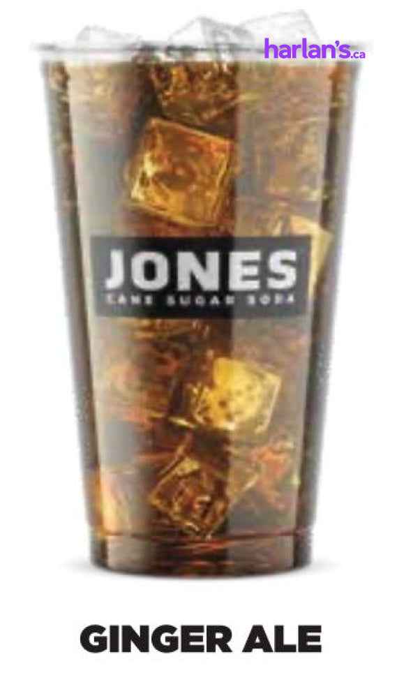 Jones Cane Sugar Fountain Soda - Ginger Ale - 3 gal BIB -Item#16502