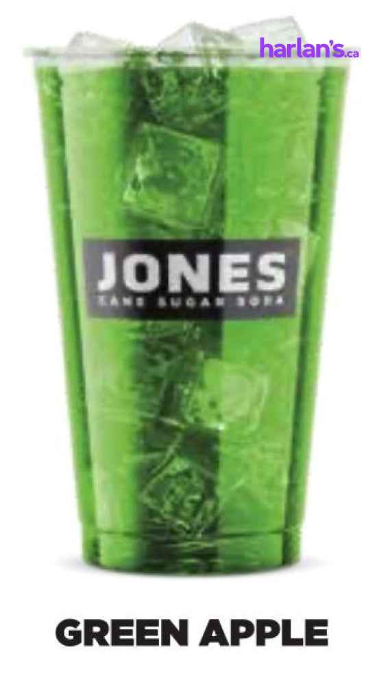Jones Cane Sugar Fountain Soda - Green Apple - 3 gal BIB -Item#16505