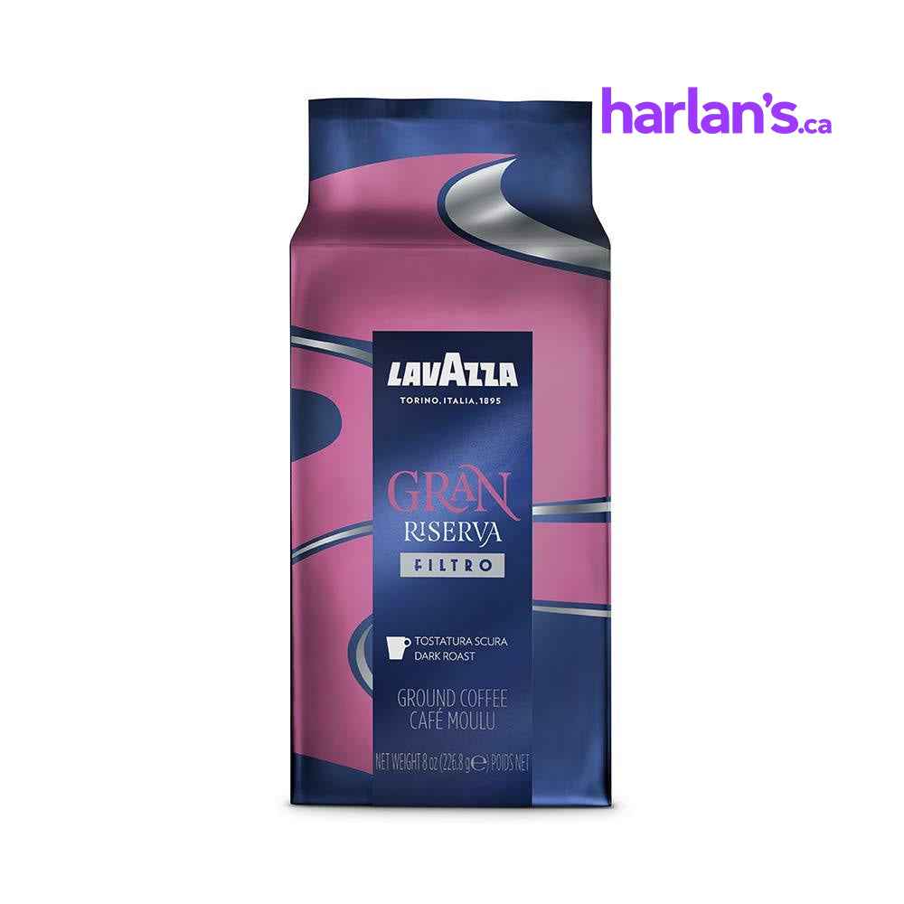 Lavazza Gran Riserva Filtro Ground Coffee Dark Roast 8oz Brick (Pack of 20) -Item#203452