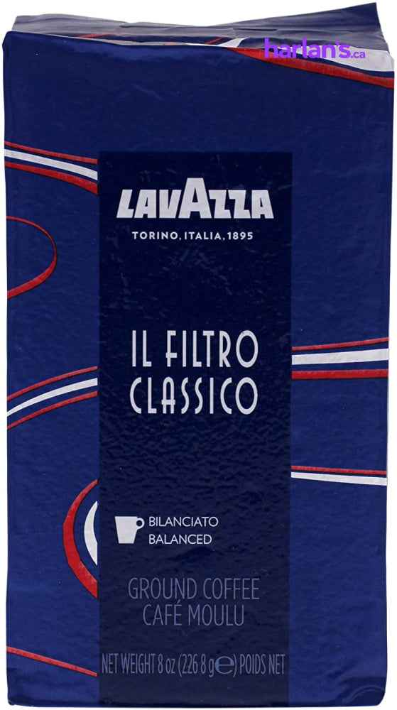 Lavazza - Il Filtro Classico Balanced Ground Coffee - 8 oz/226.8 g x 20 bags -Item#203441