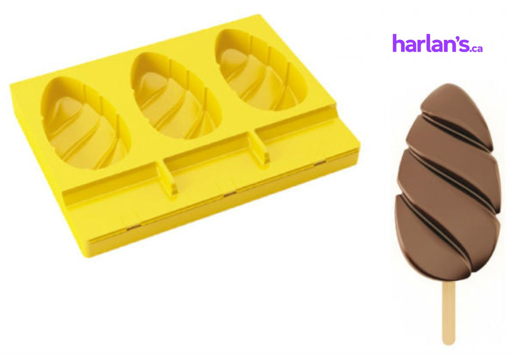 Malibu - Popsicle Mould w/ Sticks - 3 Indents 45P202 - Harlan Fairbanks Canada