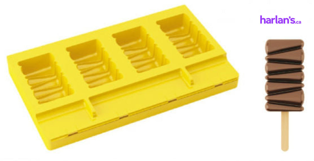 Maracaibo -Popsicle Mould w/ Sticks - 4 Indents 45P201 - Harlan Fairbanks Canada