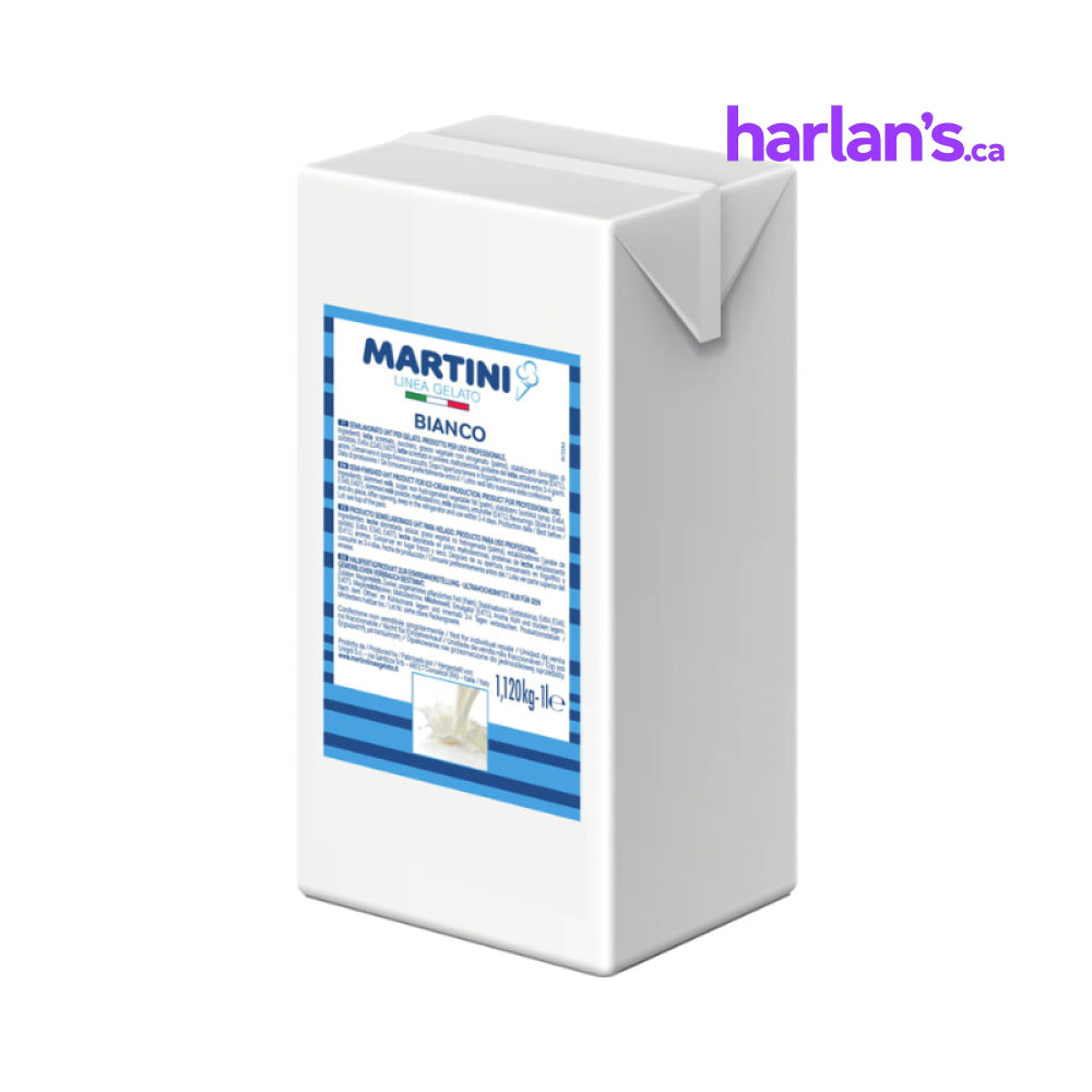 MASTER MARTINI PREMIUM VANILLA - Soft Serve and Gelato Mix (12x1L Tetra Packs) - Item #41359 - Harlan Fairbanks Canada