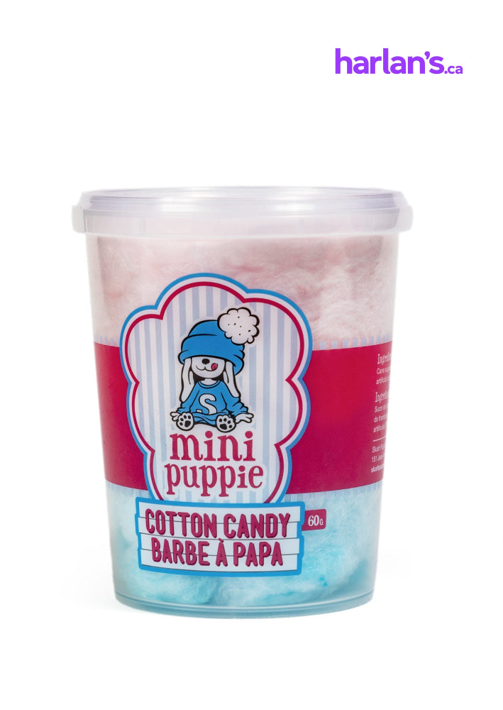 Mini Puppie Cotton Candy 24 x 60g - item#70201 - Harlan Fairbanks Canada