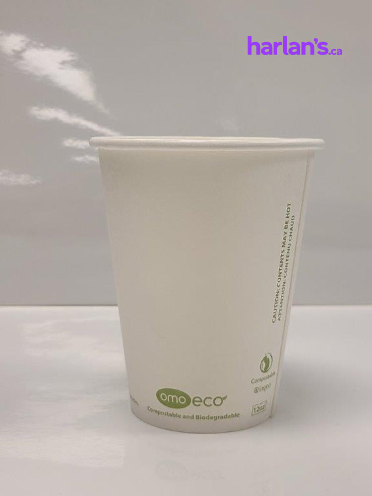 OMO ECO 8oz Hot Paper Cups - 1000/case- Item#8308E - Harlan Fairbanks Canada