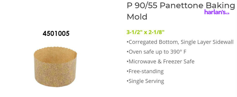 Paper Baking Round Mould - P90/55 4501005G - Harlan Fairbanks Canada