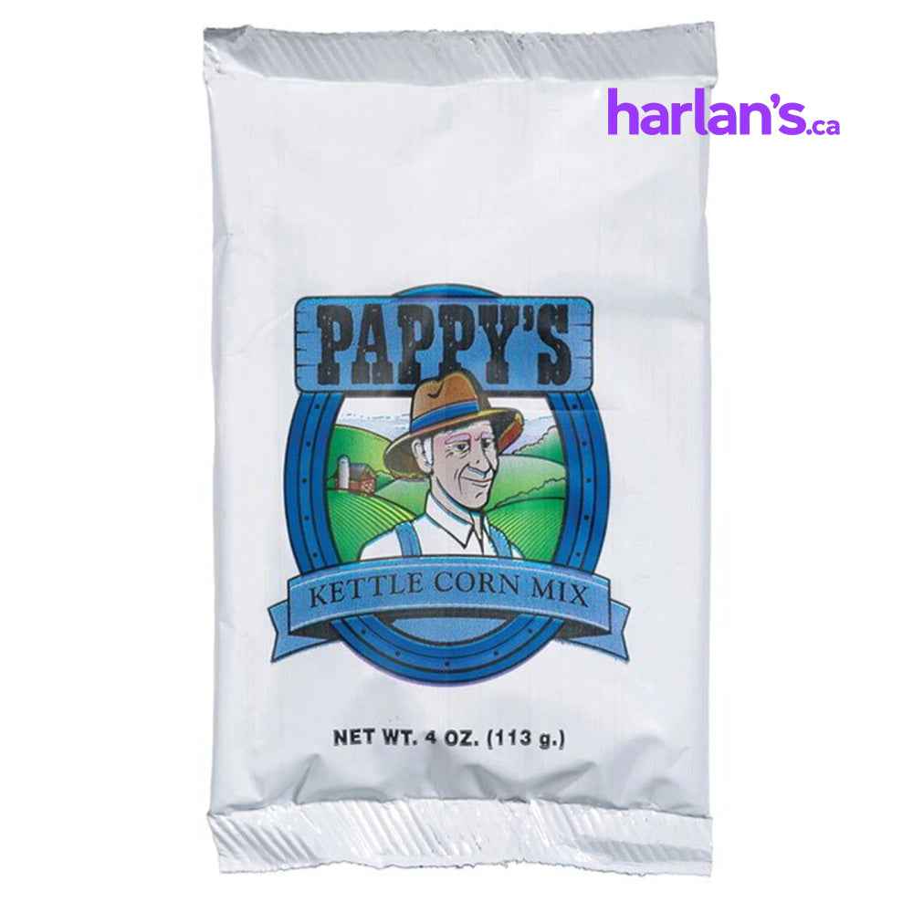 Pappy's Kettle Corn Mix - 10-oz foil pouch - 36 per case