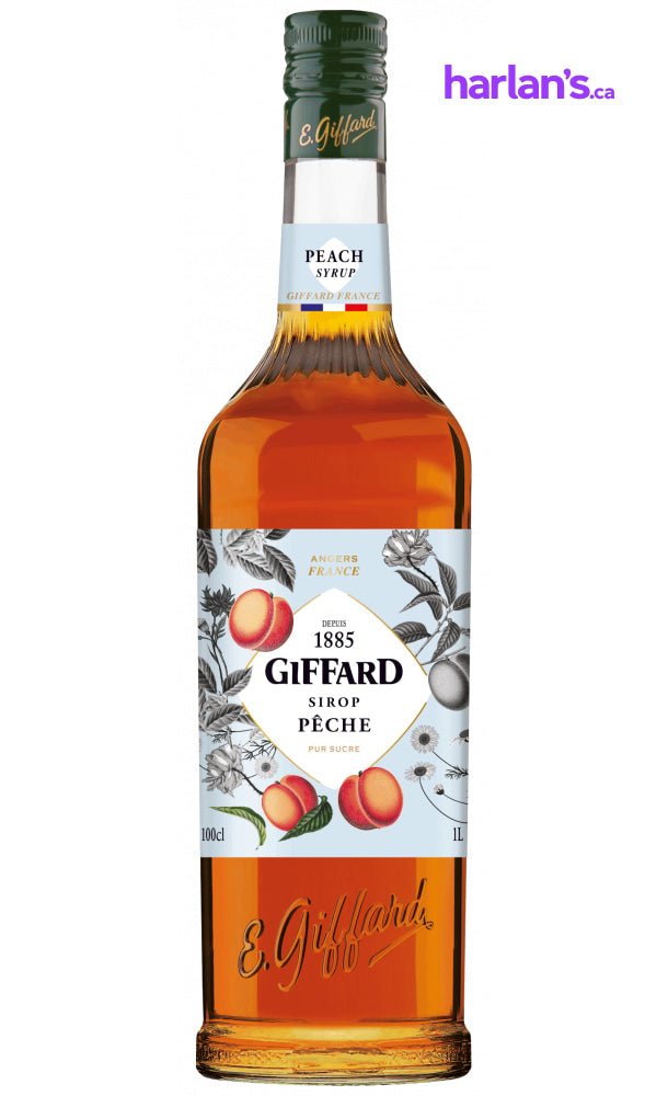 Peach Syrup (1L | Mix & Match Flavours - groups of 6) - Harlan Fairbanks Canada