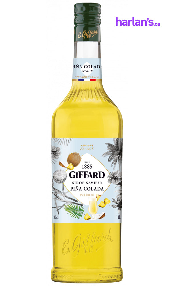 Pina Colada Syrup (1L | Mix & Match Flavours - groups of 6) - Harlan Fairbanks Canada