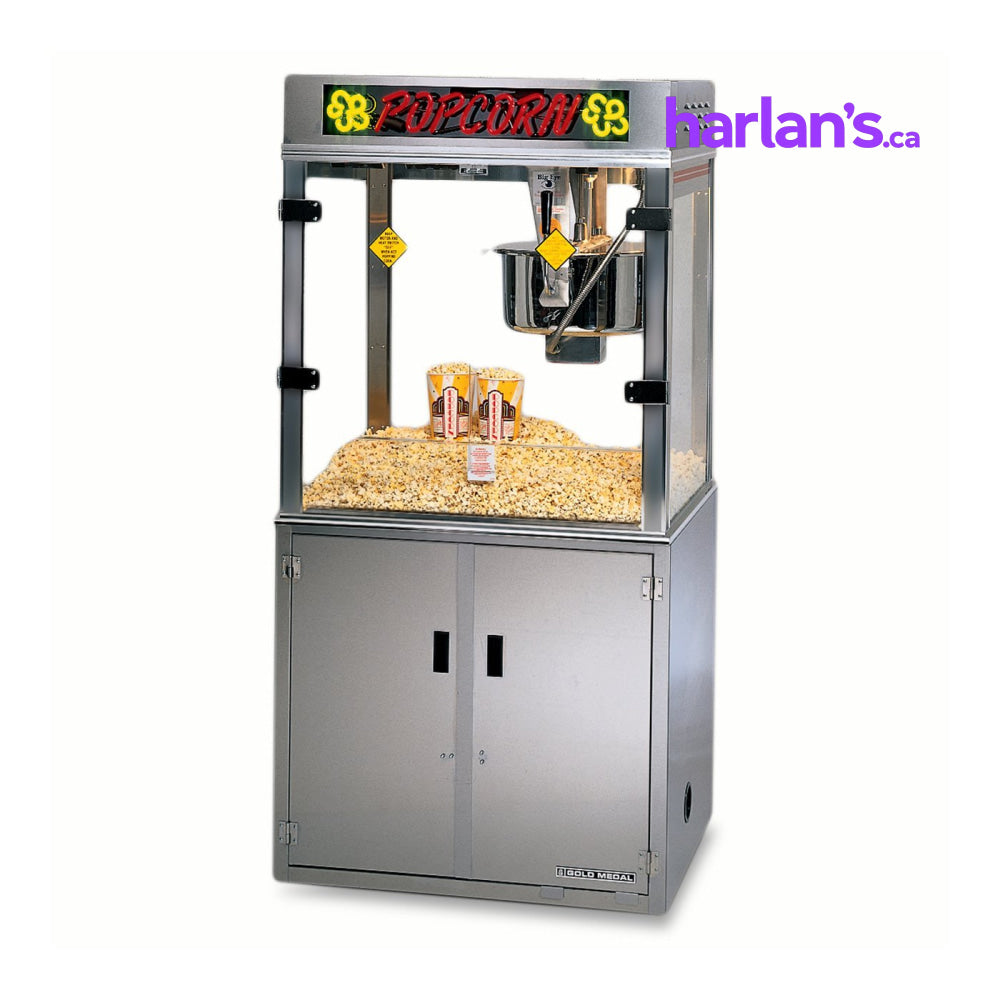 Pop-O-Gold 32-oz. with LED Neon Sign & Base -Item#2011ENB - Call us for pricing - Call us for pricing - Harlan Fairbanks Canada