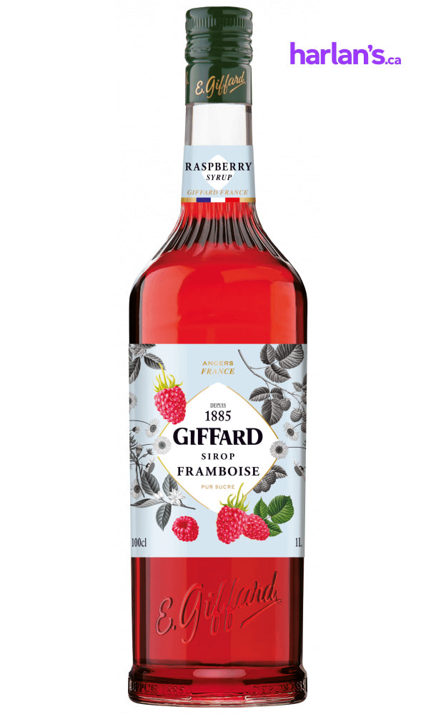 Raspberry Syrup (1L | Mix & Match Flavours - groups of 6) - Harlan Fairbanks Canada