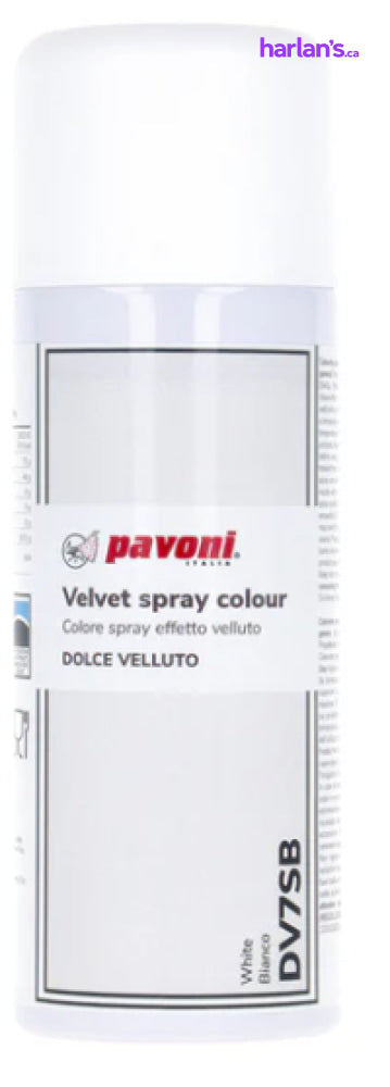 SPRAY VELVET WHITE 400ML PAVONI - ITEM# 45DV7 - Harlan Fairbanks Canada