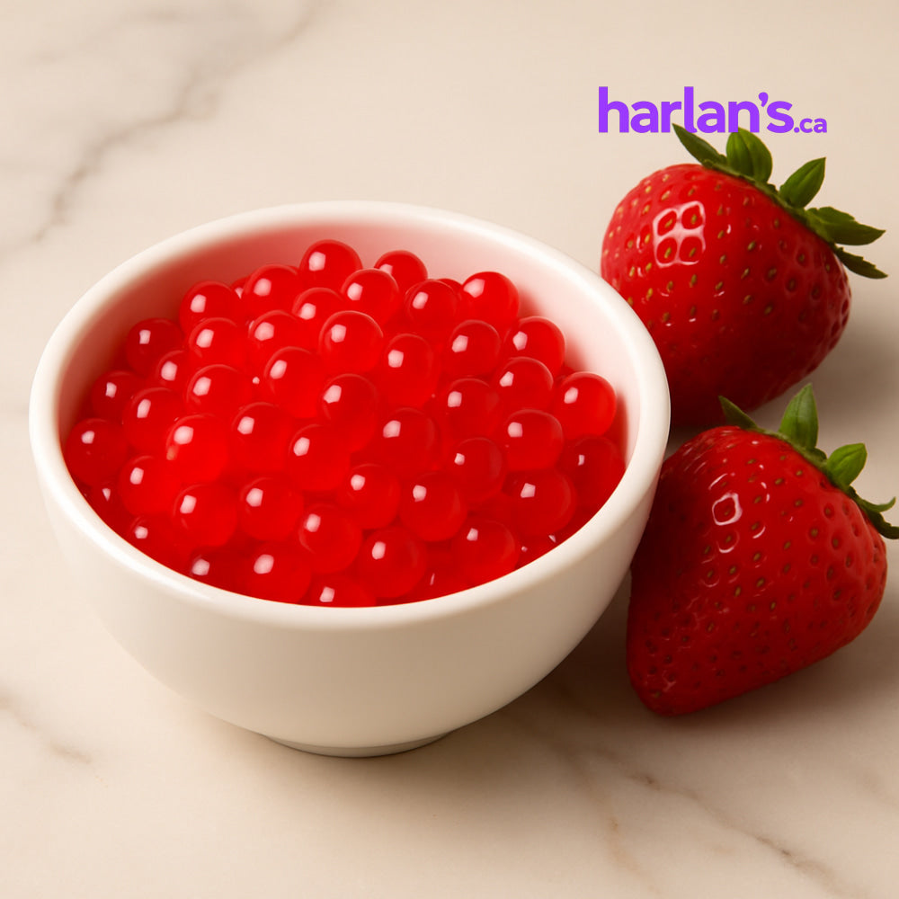 Strawberry Popping Boba (3.1L Jug | Mix & Match Flavours - groups of 4) Item#42927 - Harlan Fairbanks Canada