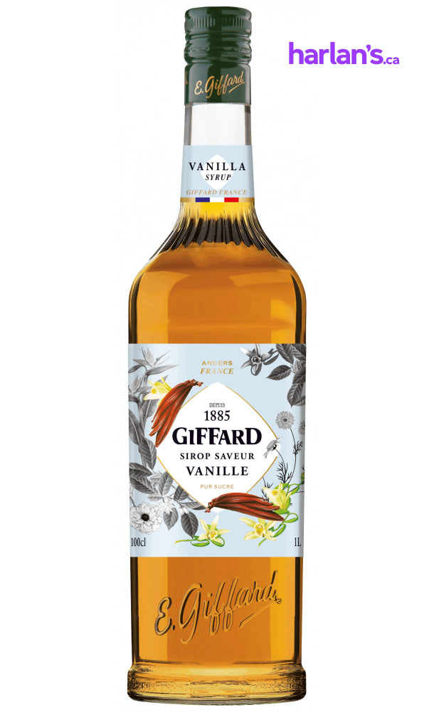 Vanilla Syrup (1L | Mix & Match Flavours - groups of 6) - Harlan Fairbanks Canada