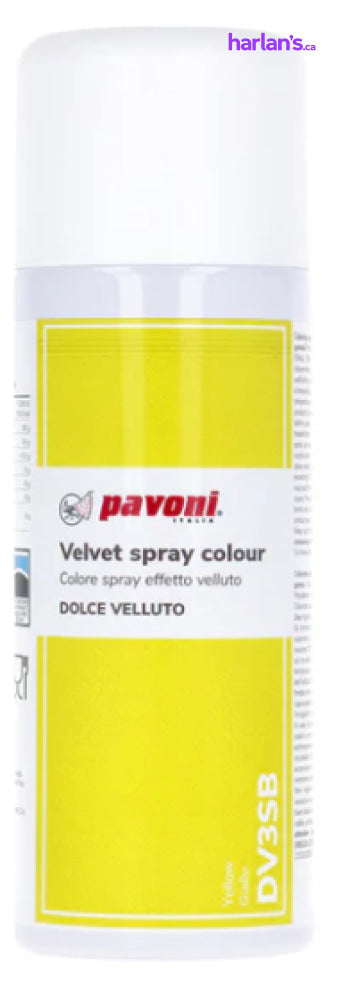 VELVET SPRAY YELLOW 400ML PAVONI - ITEM# 45DV3 - Harlan Fairbanks Canada