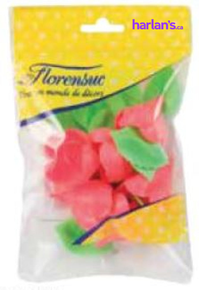 WAFER PINK SMALL ROSES W/ LEAVES 45NBR04 - Harlan Fairbanks Canada