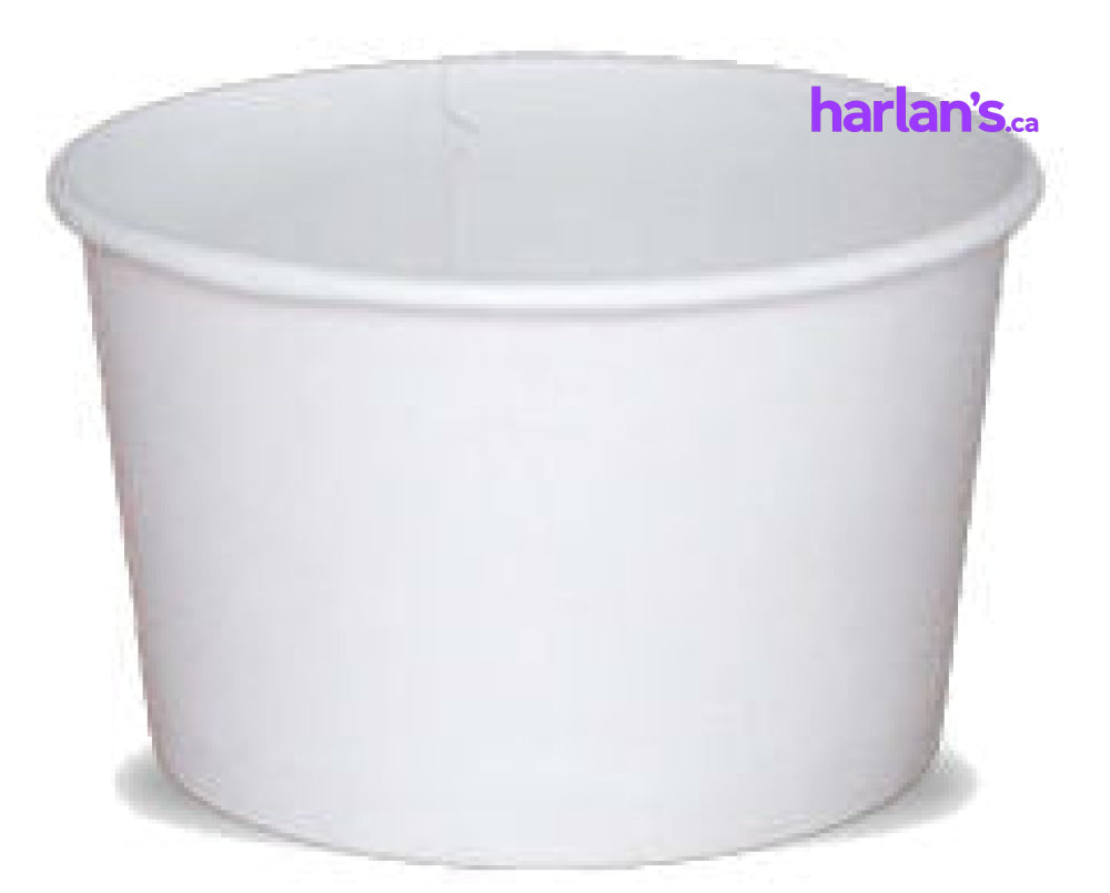 White Ice cream pints 16.23 OZ / 480CC - 1200/case - Item#45BG656 - Harlan Fairbanks Canada