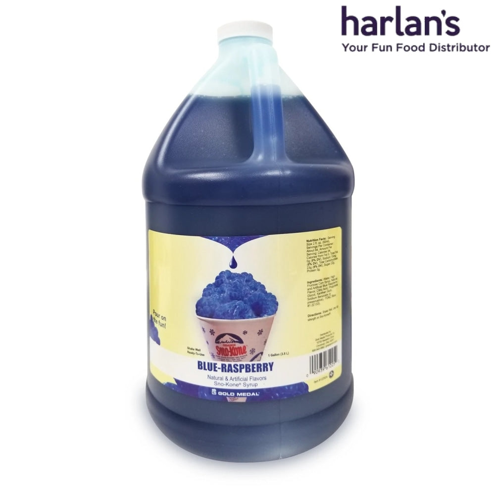 Blue Raspberry Sno Treat Flavors Sno Kone® Syrup 1 Jug Item4155 Harlan Fairbanks Canada 7244