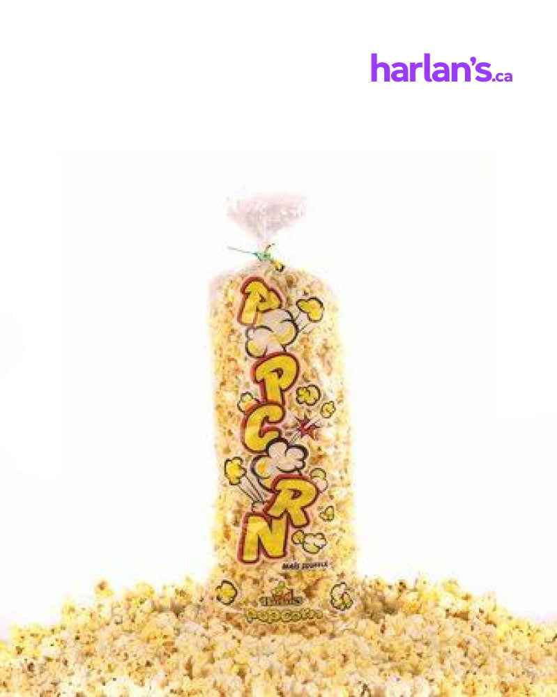 18'' Poly Popcorn Bags 4oz Clear - 1000/case -Item#84P18