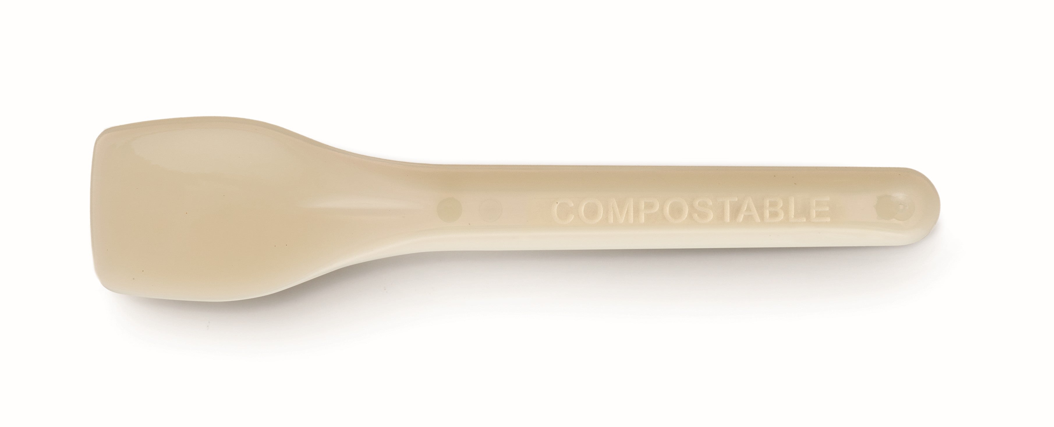 PLA COMPOSTABLE GELATO SPOONS - 9.5CM - 10 KG/ CS - Item # 452010