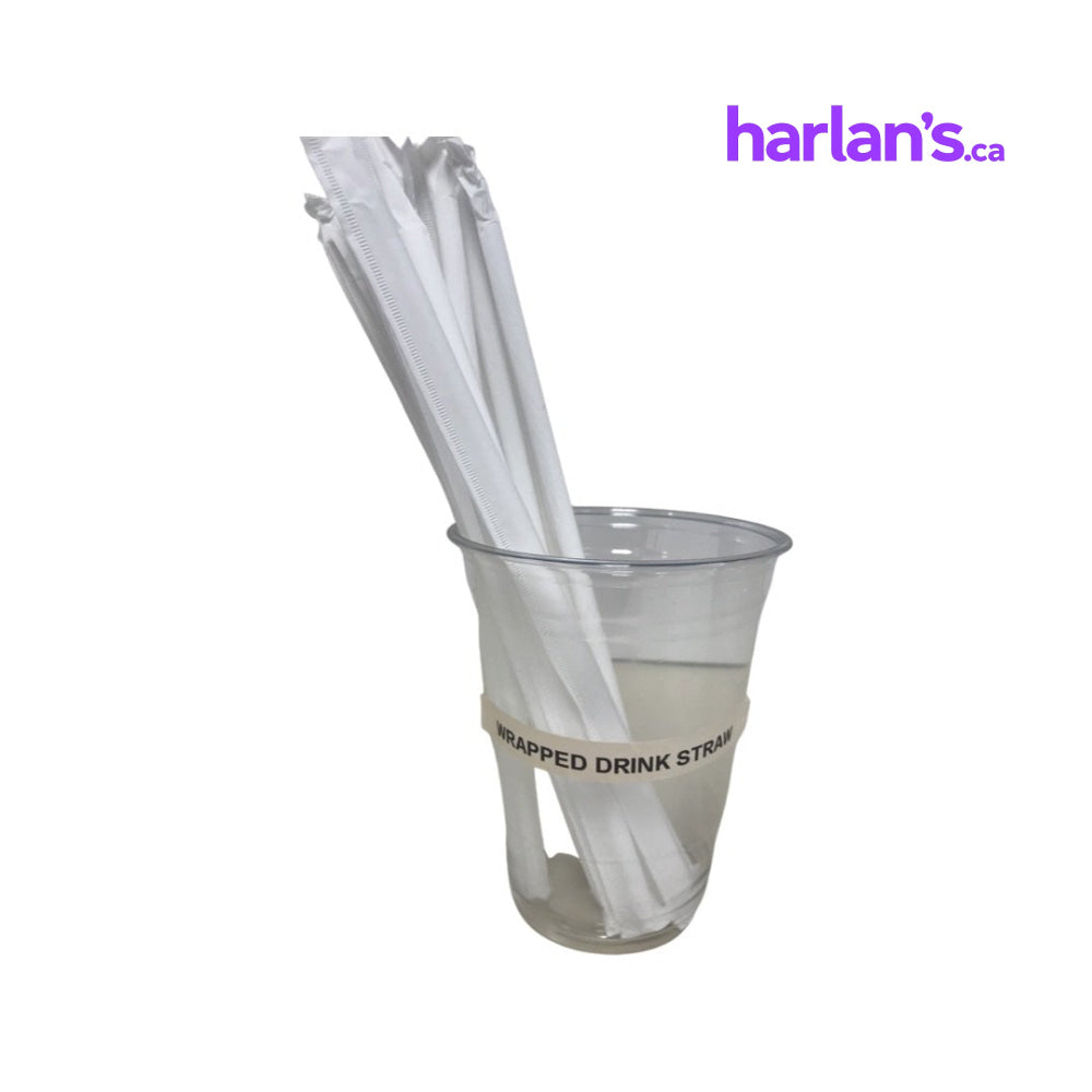 8'' Individually Wrapped Straws (914S) - Bag of 1000 -Item#80WR8 - Harlan Fairbanks Canada