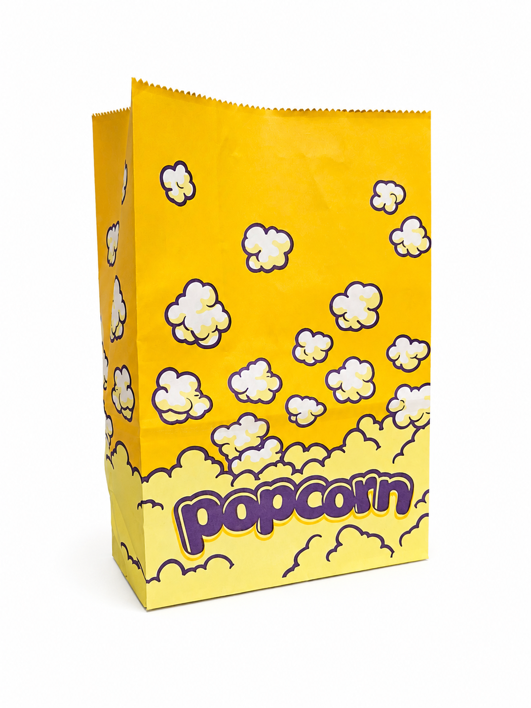 Flat Bottom Printed Popcorn Bag - Large - 500/case -Item#84B10