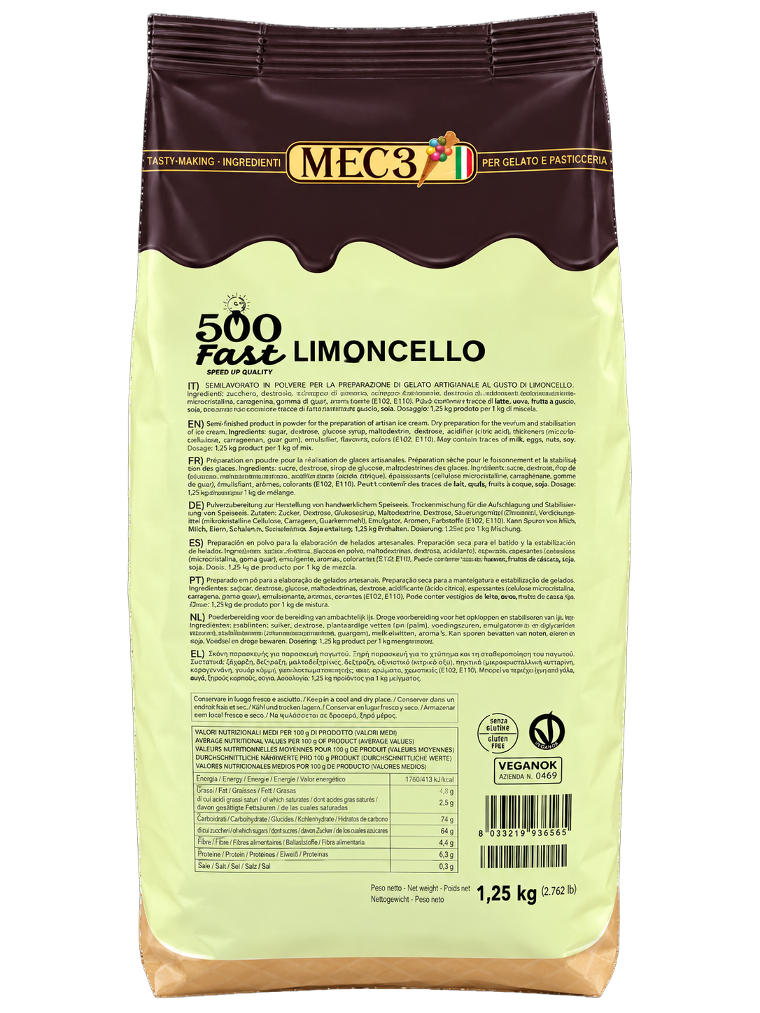 MEC3 Sorbetto Mix, Limoncello 500 - Vegan
