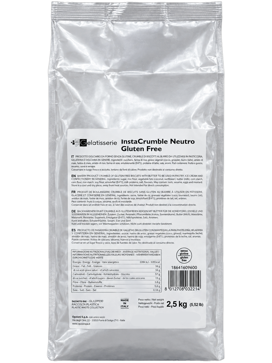 MEC3 Instacrumble Neutro (Gluten Free)