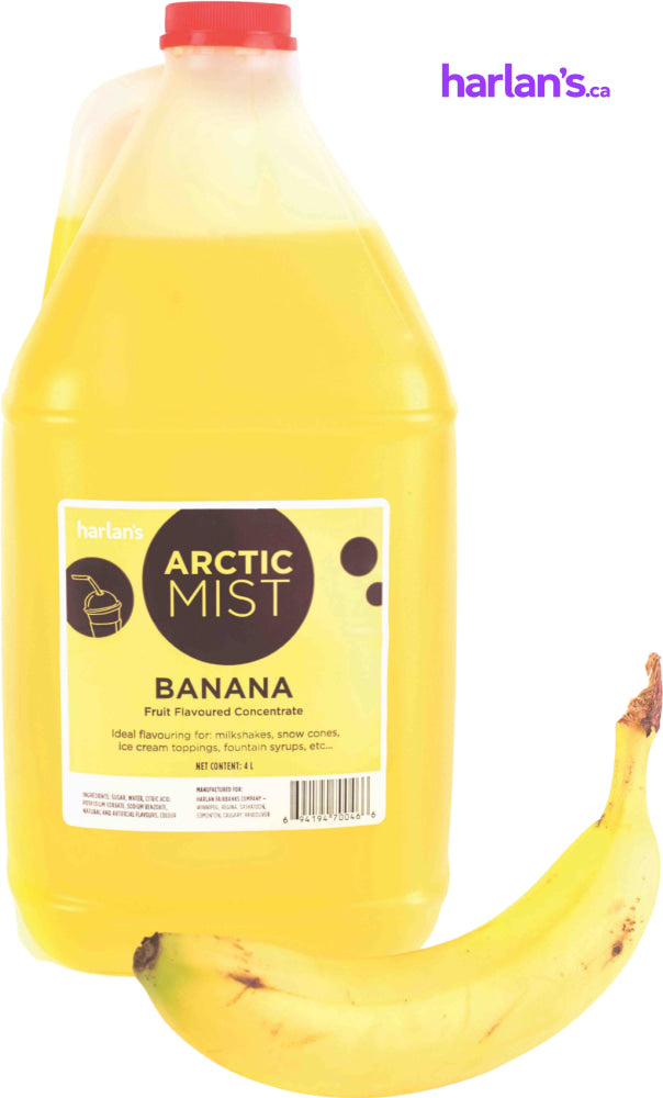 Arctic Mist Syrup Concentrate - Banana (1x4L) Item#41556 - Harlan Fairbanks Canada